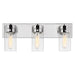 SATCO/NUVO Intersection 3-Light Vanity Polished Nickel With Clear Glass (60-7633)