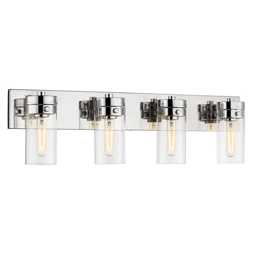 SATCO/NUVO Intersection 4-Light Vanity Polished Nickel With Clear Glass (60-7634)