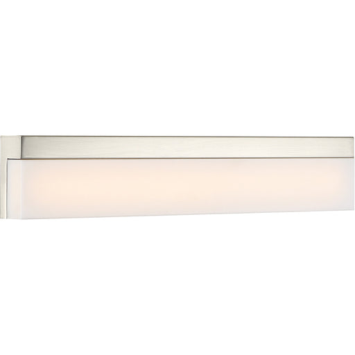 SATCO/NUVO Jackson LED Medium Vanity Brushed Nickel Finish With White Acrylic (62-1328)