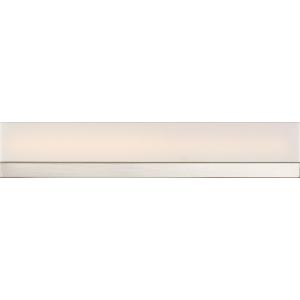 SATCO/NUVO Jackson LED Medium Vanity Brushed Nickel Finish With White Acrylic (62-1328)