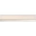 SATCO/NUVO Jackson LED Medium Vanity Brushed Nickel Finish With White Acrylic (62-1328)