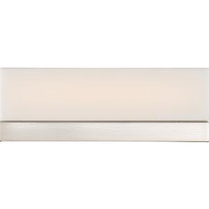 SATCO/NUVO Jackson LED Small Vanity Brushed Nickel Finish With White Acrylic (62-1327)