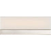 SATCO/NUVO Jackson LED Small Vanity Brushed Nickel Finish With White Acrylic (62-1327)