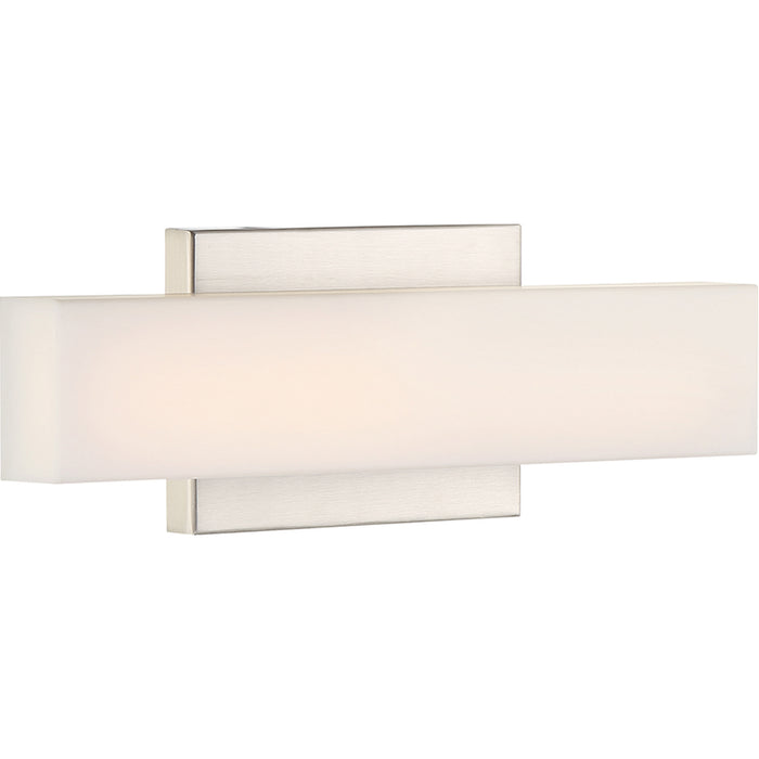 SATCO/NUVO Jess LED Small Vanity Brushed Nickel Finish With White Acrylic (62-1330)