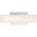 SATCO/NUVO Jess LED Small Vanity Brushed Nickel Finish With White Acrylic (62-1330)