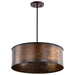 SATCO/NUVO Kettle 4-Light Pendant With 60W Vintage Lamps Included Weathered Brass Finish (60-5894)