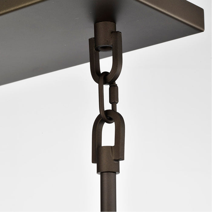 SATCO/NUVO Lake 4-Light Island Pendant Bronze With Copper Accents Finish (60-5854)