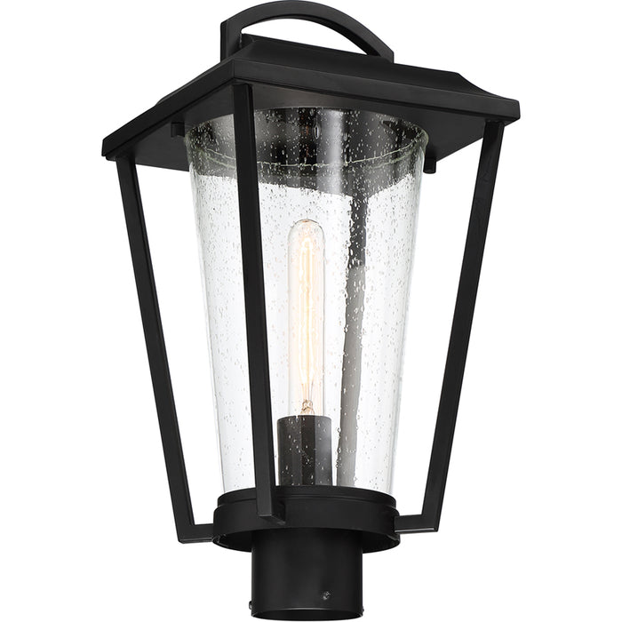 SATCO/NUVO Lakeview 1-Light Post Lantern Aged Bronze Finish With Clear Seed Glass (60-6513)