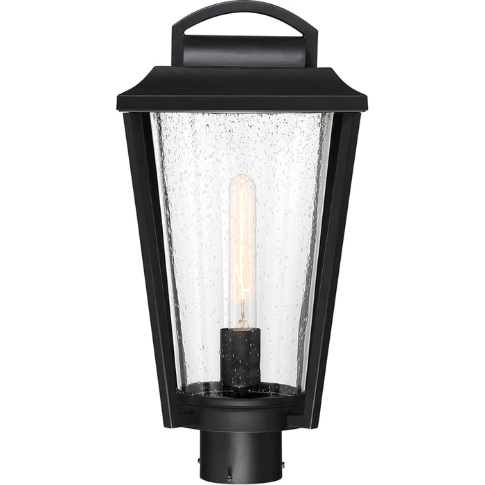 SATCO/NUVO Lakeview 1-Light Post Lantern Aged Bronze Finish With Clear Seed Glass (60-6513)