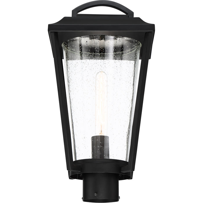 SATCO/NUVO Lakeview 1-Light Post Lantern Aged Bronze Finish With Clear Seed Glass (60-6513)