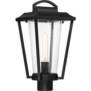 SATCO/NUVO Lakeview 1-Light Post Lantern Aged Bronze Finish With Clear Seed Glass (60-6513)