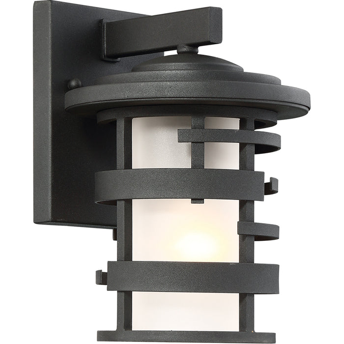 SATCO/NUVO Lansing 1-Light 10 Inch Outdoor Wall Lantern With Etched Glass (60-6401)