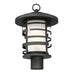 SATCO/NUVO Lansing 1-Light Outdoor Post Lantern With Etched Glass (60-6406)