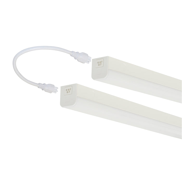 SATCO/NUVO LED 4 Foot Slim Strip Light 38W 4000K White Finish Connectible (65-1125)