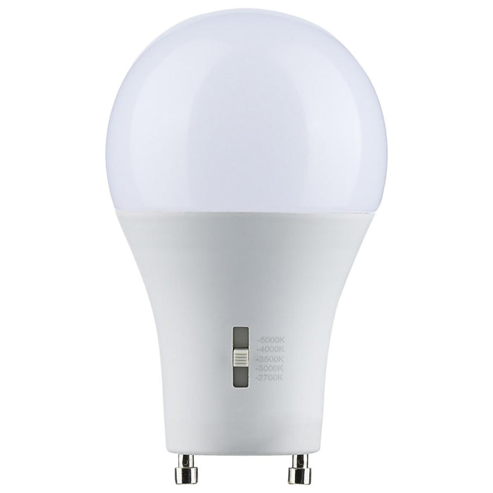 SATCO/NUVO LED A-Shape Lamp CCT Selectable 2700K/3000K/3500K/4000K/5000K 12W 90 CRI 120V 1100Lm GU24 Base Dimmable (S11795)
