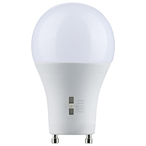 SATCO/NUVO LED A-Shape Lamp CCT Selectable 2700K/3000K/3500K/4000K/5000K 8.8W 90 CRI 120V 800Lm GU24 Base Dimmable (S11794)