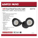 SATCO/NUVO LED Security Light Dual Head Black Finish 3000K (65-714)