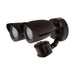 SATCO/NUVO LED Security Light Dual Head Motion Sensor Included Bronze Finish 3000K (65-713)
