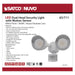 SATCO/NUVO LED Security Light Dual Head Motion Sensor Included White Finish 3000K (65-711)