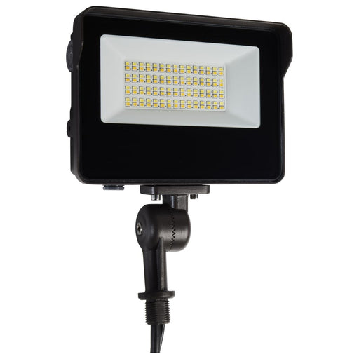 SATCO/NUVO LED Tempered Glass Flood Light With Bypassable Photocell Wattage/CCT Selectable 15W/25W/35W 3000K/4000K/5000K Colorquick/Powerquick Technology Bronze (65-541)
