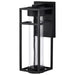 SATCO/NUVO Ledges 6W LED Medium Wall Lantern Matte Black With Clear Seeded Glass (62-1612)