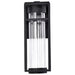 SATCO/NUVO Ledges 6W LED Medium Wall Lantern Matte Black With Clear Seeded Glass (62-1612)