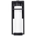 SATCO/NUVO Ledges 6W LED Medium Wall Lantern Matte Black With White Opal Glass (62-1611)