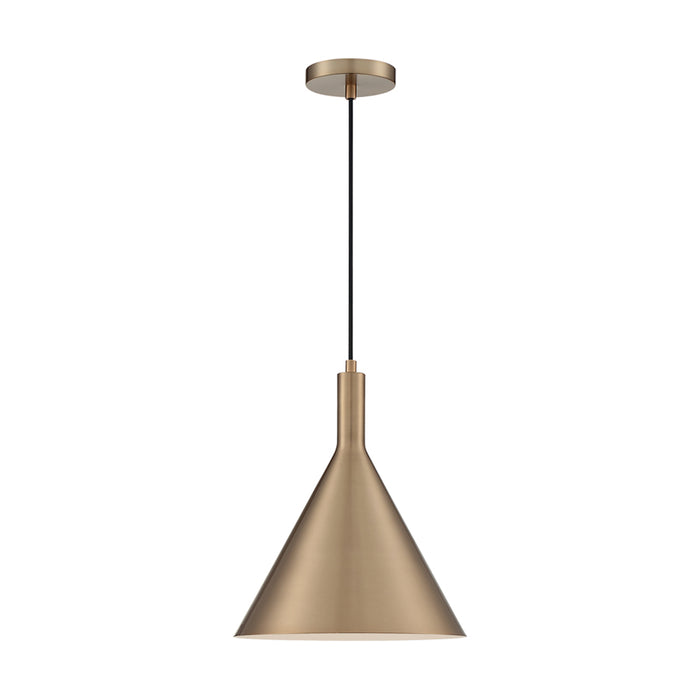 SATCO/NUVO Lightcap 1-Light Large Pendant Fixture Burnished Brass Finish (60-7118)