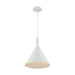 SATCO/NUVO Lightcap 1-Light Large Pendant Fixture Matte White Finish (60-7138)