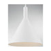 SATCO/NUVO Lightcap 1-Light Large Pendant Fixture Matte White Finish (60-7138)