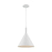 SATCO/NUVO Lightcap 1-Light Large Pendant Fixture Matte White Finish (60-7138)