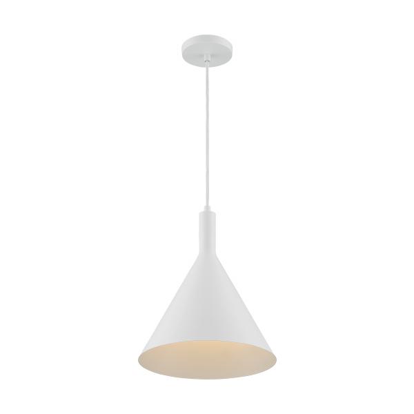 SATCO/NUVO Lightcap 1-Light Large Pendant Fixture Matte White Finish (60-7138)