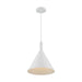 SATCO/NUVO Lightcap 1-Light Large Pendant Fixture Matte White Finish (60-7138)