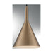 SATCO/NUVO Lightcap 1-Light Small Pendant Fixture Burnished Brass Finish (60-7117)