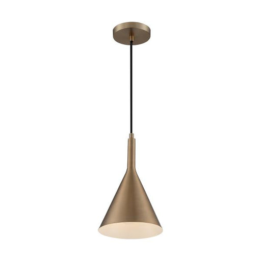 SATCO/NUVO Lightcap 1-Light Small Pendant Fixture Burnished Brass Finish (60-7117)