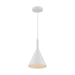 SATCO/NUVO Lightcap 1-Light Small Pendant Fixture Matte White Finish (60-7137)