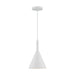 SATCO/NUVO Lightcap 1-Light Small Pendant Fixture Matte White Finish (60-7137)