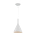 SATCO/NUVO Lightcap 1-Light Small Pendant Fixture Matte White Finish (60-7137)