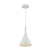 SATCO/NUVO Lightcap 1-Light Small Pendant Fixture Matte White Finish (60-7137)