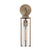 SATCO/NUVO Marina 1-Light Wall Sconce Fixture Burnished Brass Finish With Clear Glass (60-7151)