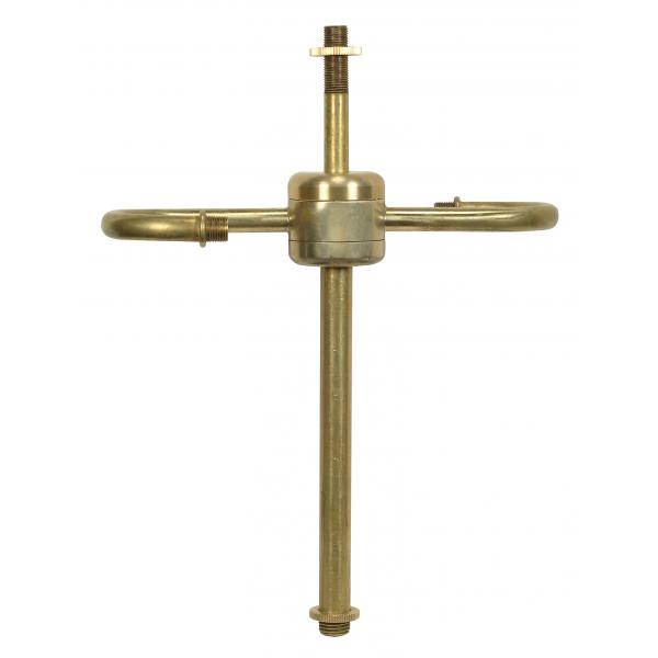 SATCO/NUVO Medium Base Twin Keyless Solid Brass Cluster Unfinished 9-1/4 Inch Overall Height 7-1/2 Inch Centers (80-2507)