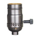 SATCO/NUVO On-Off Push Thru Socket With Side Outlet For SPT-2 1/8 IPS Aluminum Antique Brass Finish 660W 250V (80-2437)