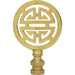 SATCO/NUVO Oriental Brass Finial 2-3/4 Inch Height 1/4-27 Polished Brass Finish (90-1747)
