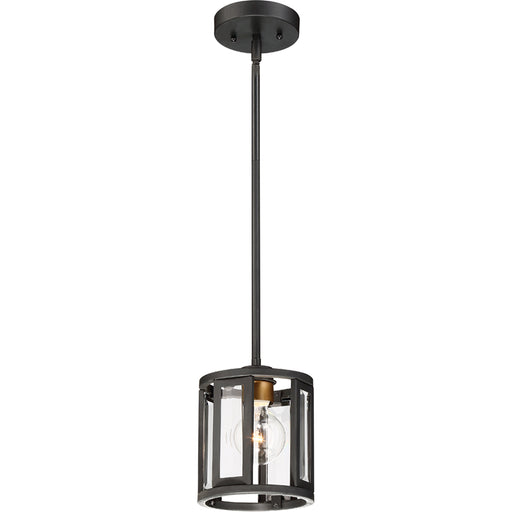 SATCO/NUVO Payne 1-Light Miniature Pendant With Clear Beveled Glass (60-6412)