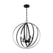 SATCO/NUVO Pendleton 6-Light Pendant Fixture Matte Black Finish (60-7068)