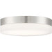 SATCO/NUVO Pi 11 Inch Flush Mount LED Fixture Brushed Nickel Finish With Etched Glass (62-459)