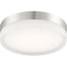 SATCO/NUVO Pi 14 Inch Flush Mount LED Fixture Brushed Nickel Finish With Etched Glass (62-460)