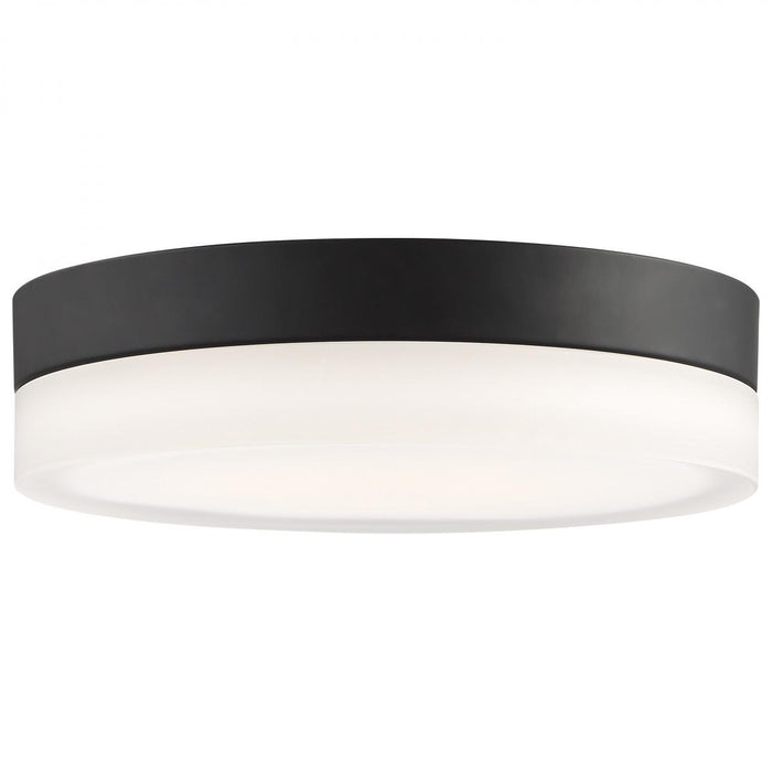 SATCO/NUVO PI 14 Inch LED Flush Mount Black Finish Frosted Etched Glass CCT Selectable 120V (62-570)