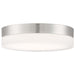 SATCO/NUVO PI 14 Inch LED Flush Mount Brushed Nickel Finish Frosted Etched Glass CCT Selectable 120V (62-560)