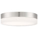 SATCO/NUVO PI 9 Inch LED Flush Mount Brushed Nickel Finish Frosted Etched Glass CCT Selectable 120V (62-558)